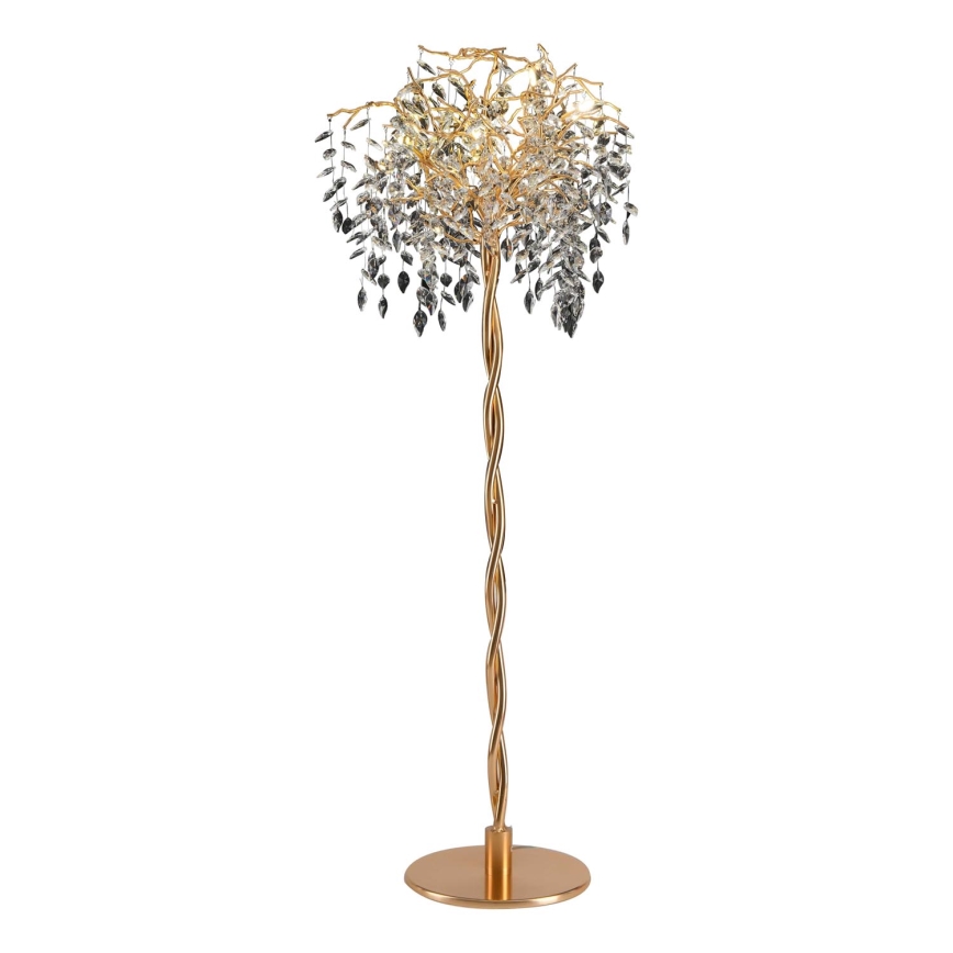 Lampada da terra di cristallo 5xG9/40W/230V oro