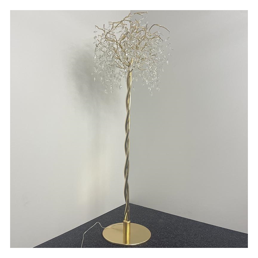 Lampada da terra di cristallo 5xG9/40W/230V oro