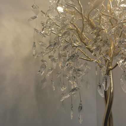 Lampada da terra di cristallo 5xG9/40W/230V oro
