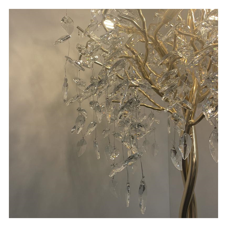 Lampada da terra di cristallo 5xG9/40W/230V oro
