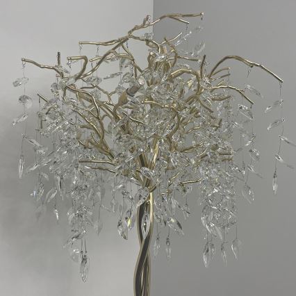 Lampada da terra di cristallo 5xG9/40W/230V oro