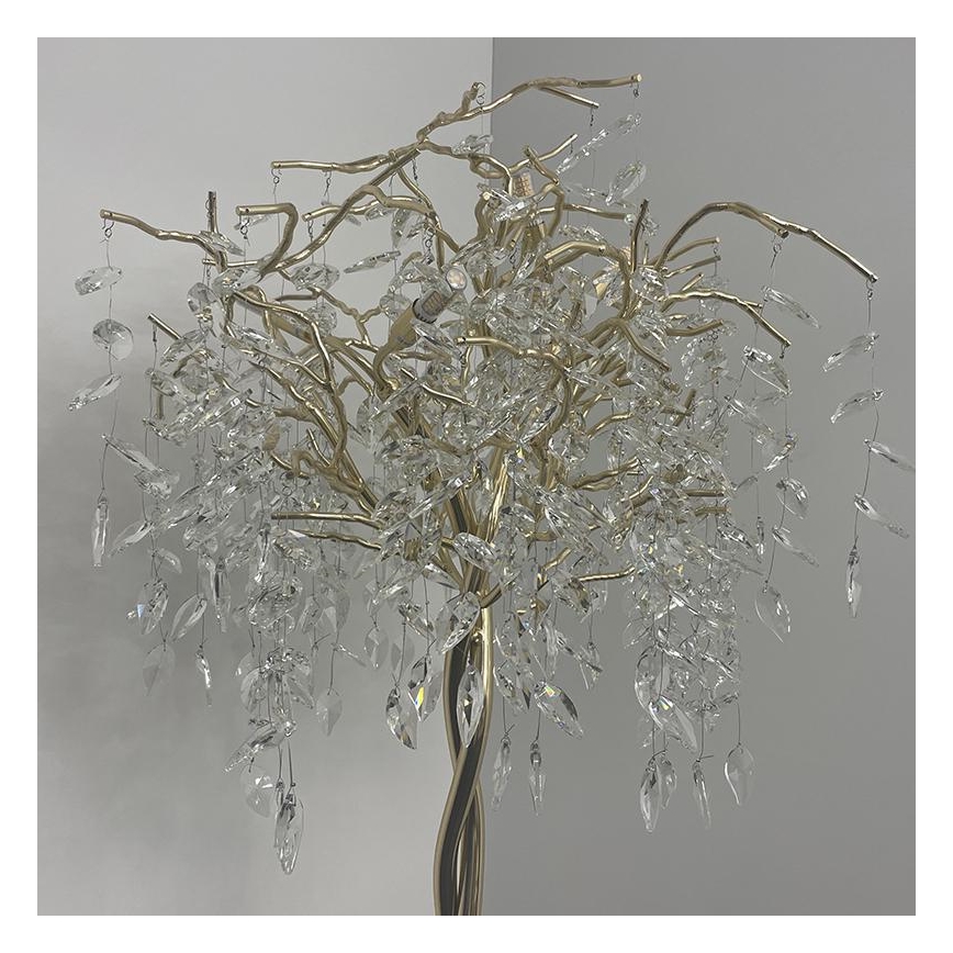 Lampada da terra di cristallo 5xG9/40W/230V oro