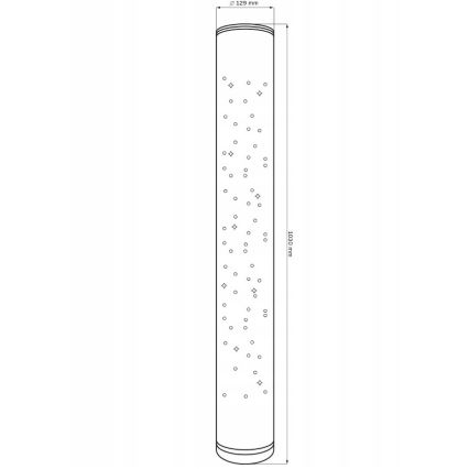 Lampada da terra dimmerabile LED RGBW STELLA LED/12W/230V con telecomando