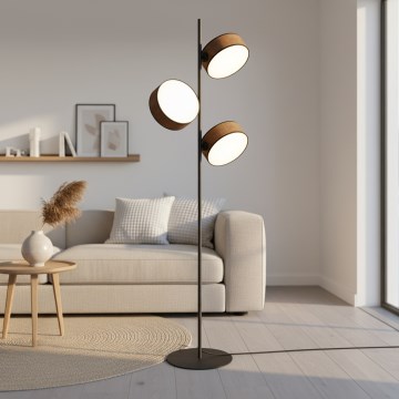 Lampada da terra DRUMZ 3xE14/10W/230V marrone