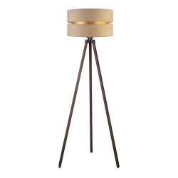 Lampada da terra DUO 1xE27/60W/230V beige/marrone