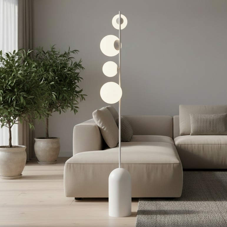 Lampada da terra ETNO 4xG9/8W/230V bianca