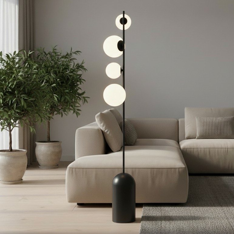 Lampada da terra ETNO 4xG9/8W/230V nera