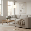 Lampada da terra FLOR 1xE14/10W/230V beige