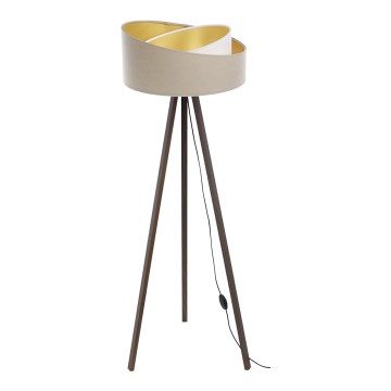 Lampada da terra GALAXY 1xE27/60W/230V beige/marrone