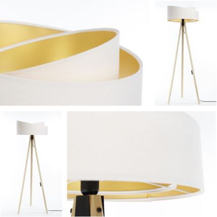 Lampada da terra GALAXY 1xE27/60W/230V bianco/beige