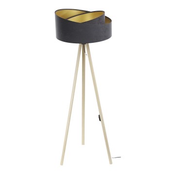Lampada da terra GALAXY 1xE27/60W/230V grigio/beige