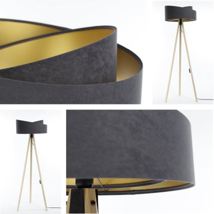 Lampada da terra GALAXY 1xE27/60W/230V grigio/beige