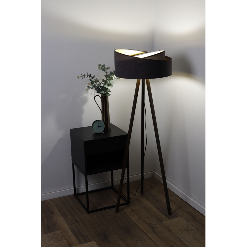 Lampada da terra GALAXY 1xE27/60W/230V grigio/marrone