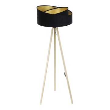 Lampada da terra GALAXY 1xE27/60W/230V nero/beige