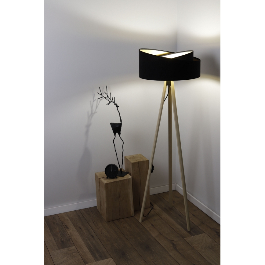 Lampada da terra GALAXY 1xE27/60W/230V nero/beige