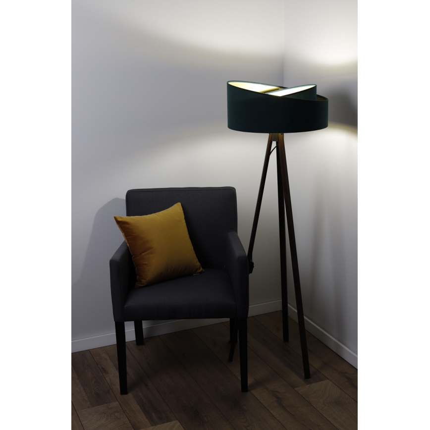 Lampada da terra GALAXY 1xE27/60W/230V verde/nero