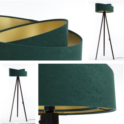 Lampada da terra GALAXY 1xE27/60W/230V verde/wengé