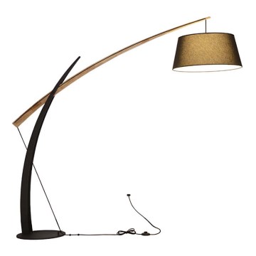 Lampada da terra GALLANT 1xE27/11W/230V marrone/nero