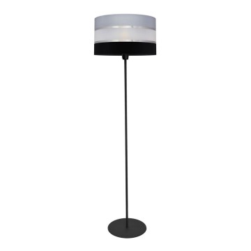 Lampada da terra HELEN 1xE27/15W/230V nero/grigio/argento