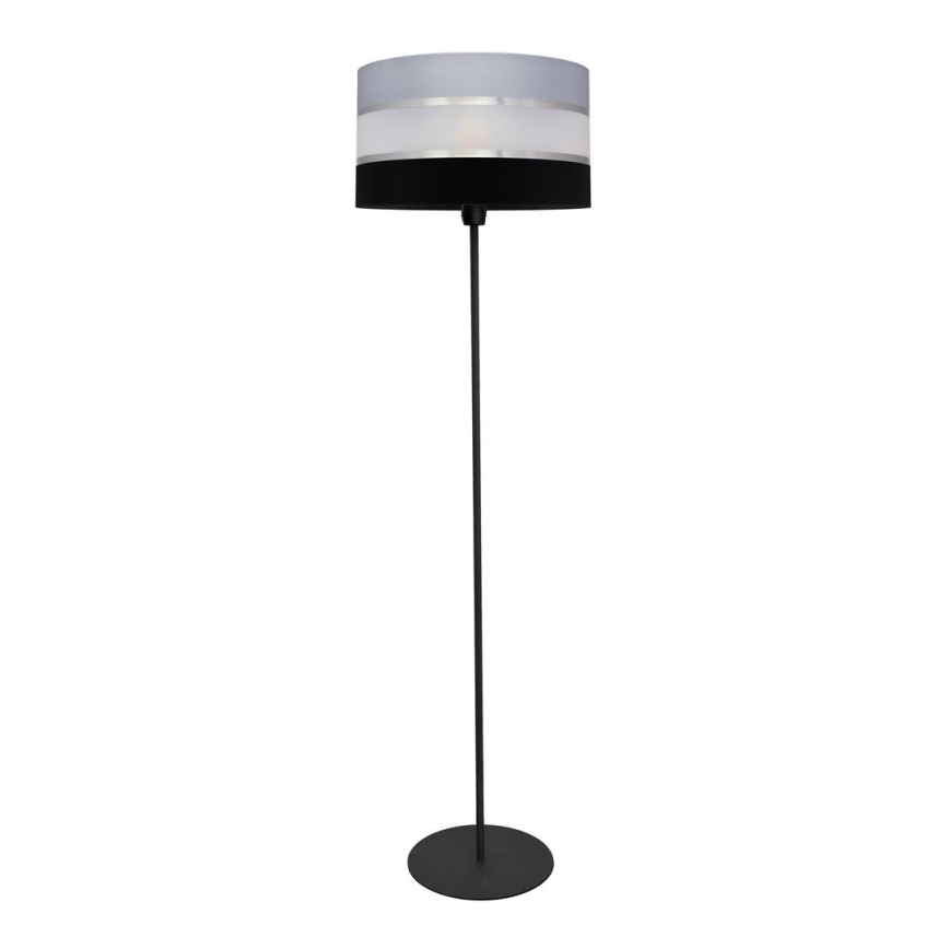 Lampada da terra HELEN 1xE27/15W/230V nero/grigio/argento