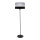 Lampada da terra HELEN 1xE27/15W/230V nero/grigio/argento