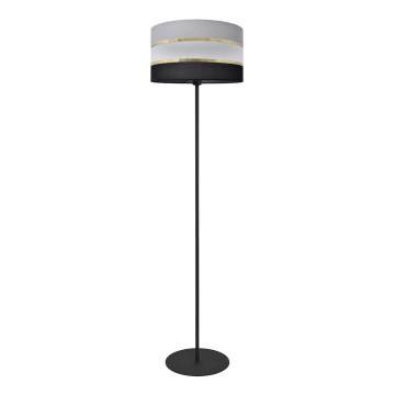 Lampada da terra HELEN 1xE27/15W/230V nero/grigio/oro