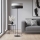 Lampada da terra KARBON 1xE27/15W/230V nero/grigio