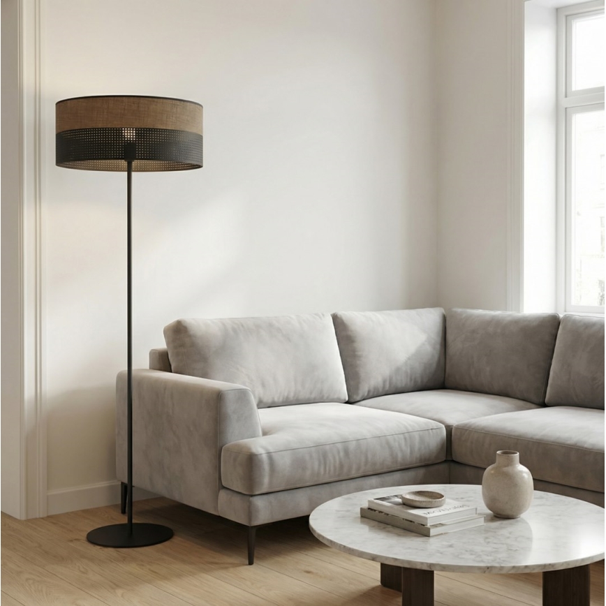 Lampada da terra KARBON 1xE27/15W/230V nero/marrone