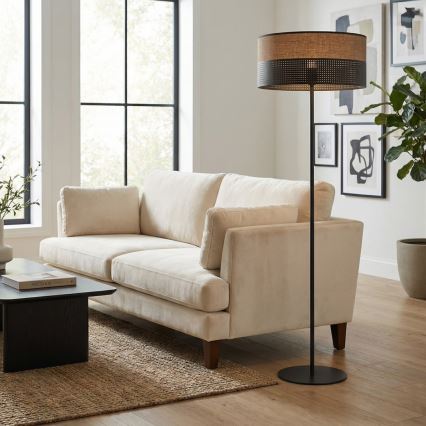 Lampada da terra KARBON 1xE27/15W/230V nero/marrone