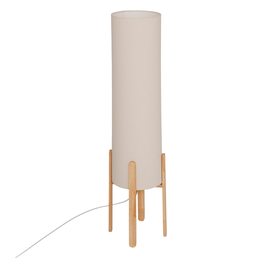 Lampada da terra KEYAH 1xE27/25W/230V in legno di gomma