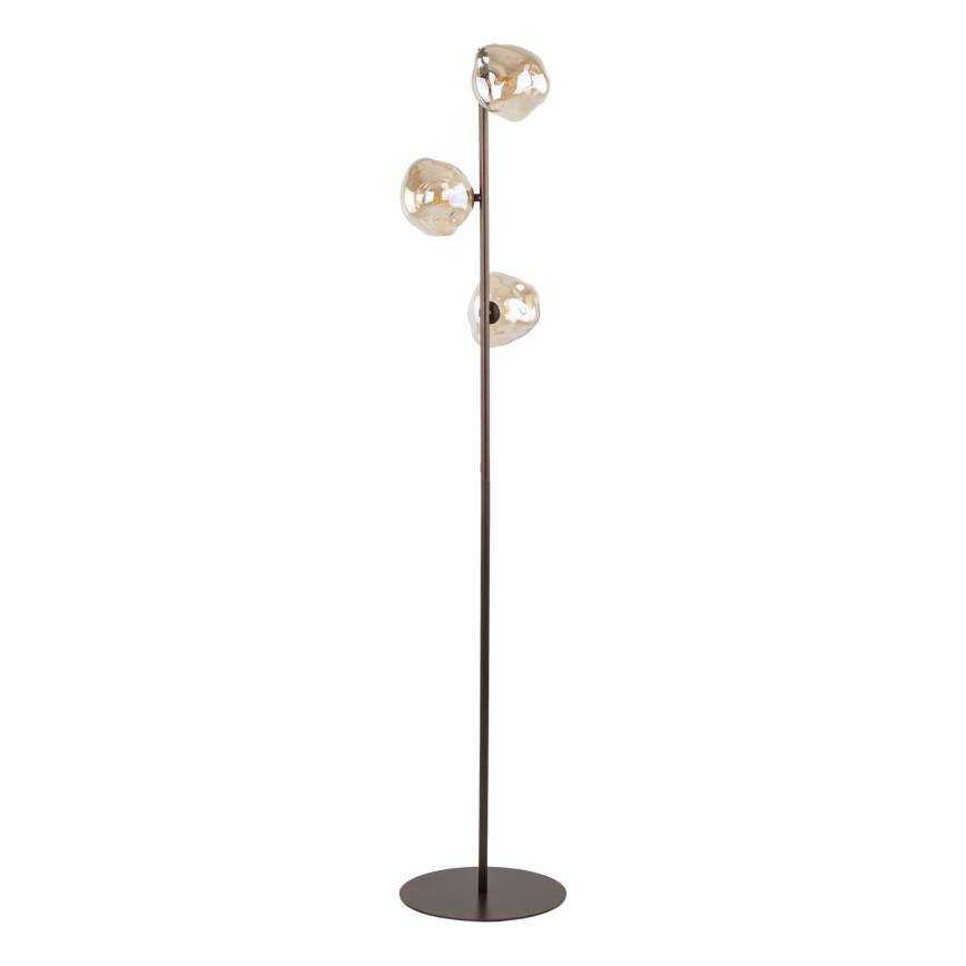Lampada da terra LAVA 3xG9/8W/230V bronzo/beige fumé