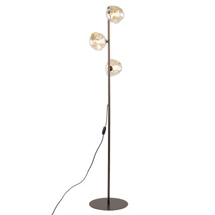 Lampada da terra LAVA 3xG9/8W/230V bronzo/beige fumé