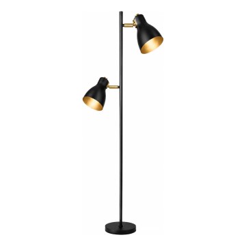 Lampada da terra LED 1xE27/7W/230V 2700K nera
