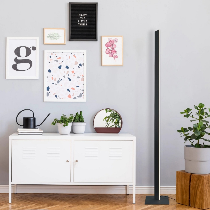 Lampada da terra LED BERNADETTA LED/28W/230V 4000K nera