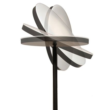 Piantana dimmerabile a LED NORA LED/25W/230V 2200/3000/4000K + LED/5W 3000K nera + telecomando