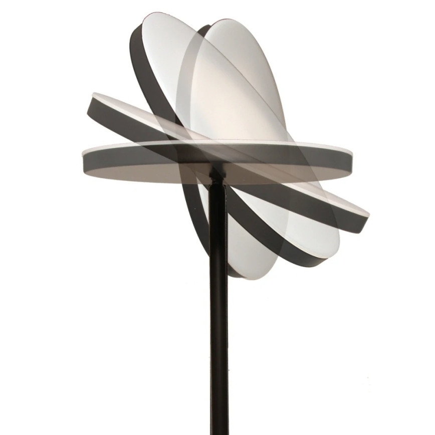 Piantana dimmerabile a LED NORA LED/25W/230V 2200/3000/4000K + LED/5W 3000K nera + telecomando