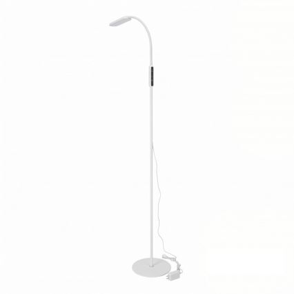 Lampada da terra LED dimmerabile TEILO LED/10W/230V 3000/4000/6500K bianca + telecomando
