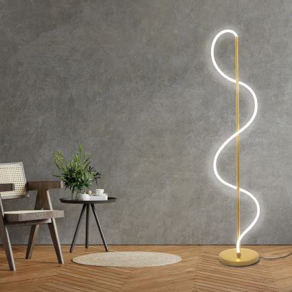 Lampada da terra LED EMMA 24W/230V, dorata
