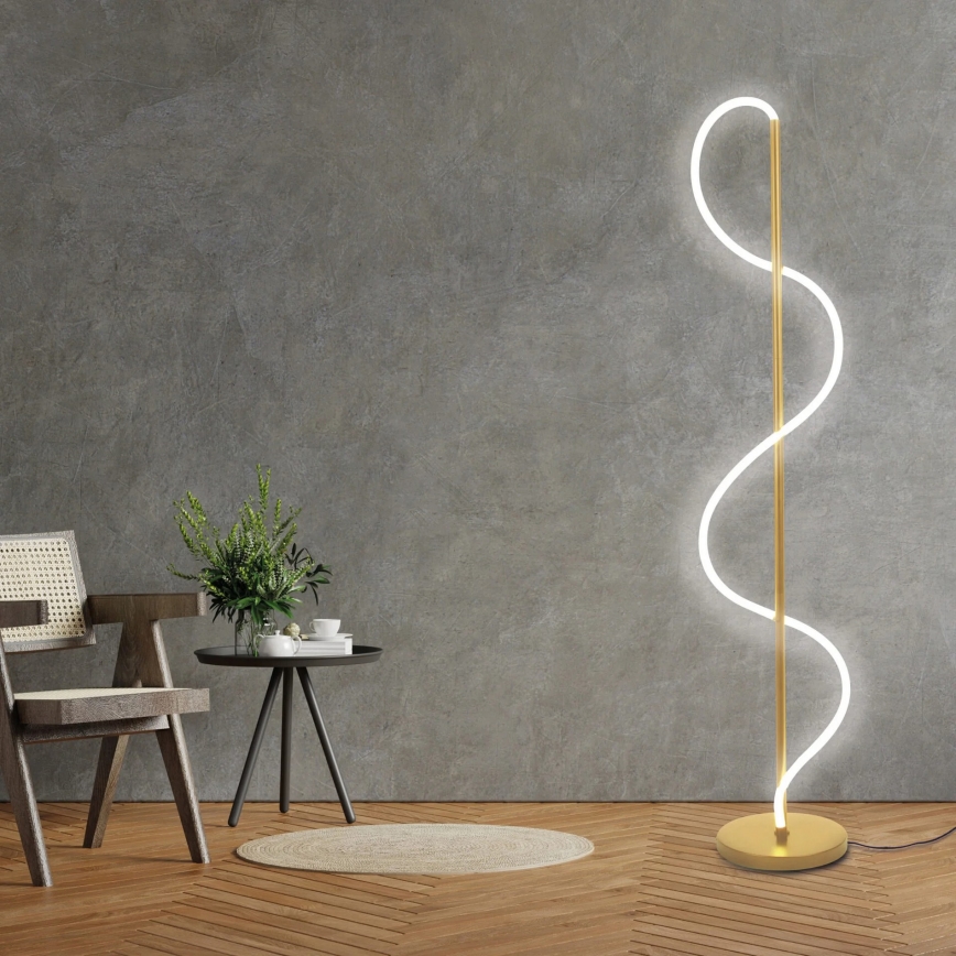 Lampada da terra LED EMMA 24W/230V, dorata