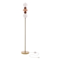 Lampada da terra LED FLORES LED/15W/230V oro/arancione/marrone
