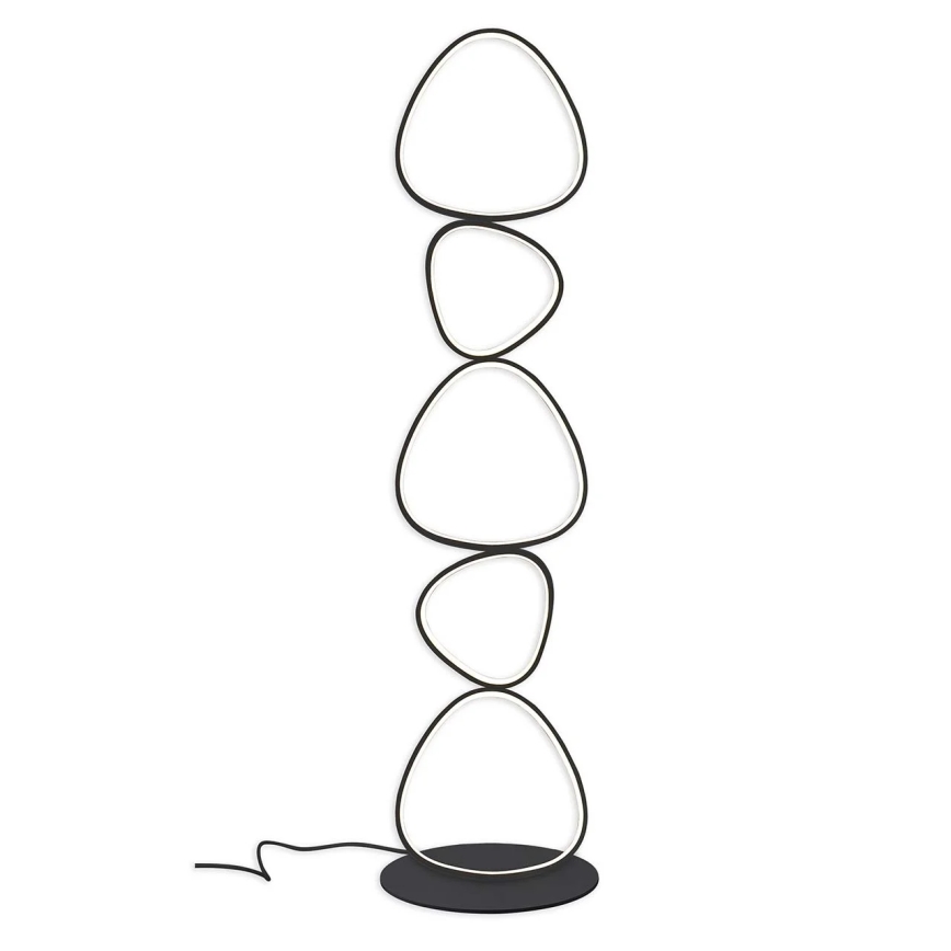 Lampada da terra LED PETRA LED/48W/230V nera