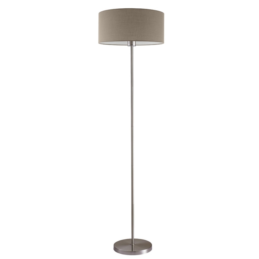 Lampada da terra LED TUNJA 1xE27/20W/230V diam. 38 cm cromo opaco/taupe