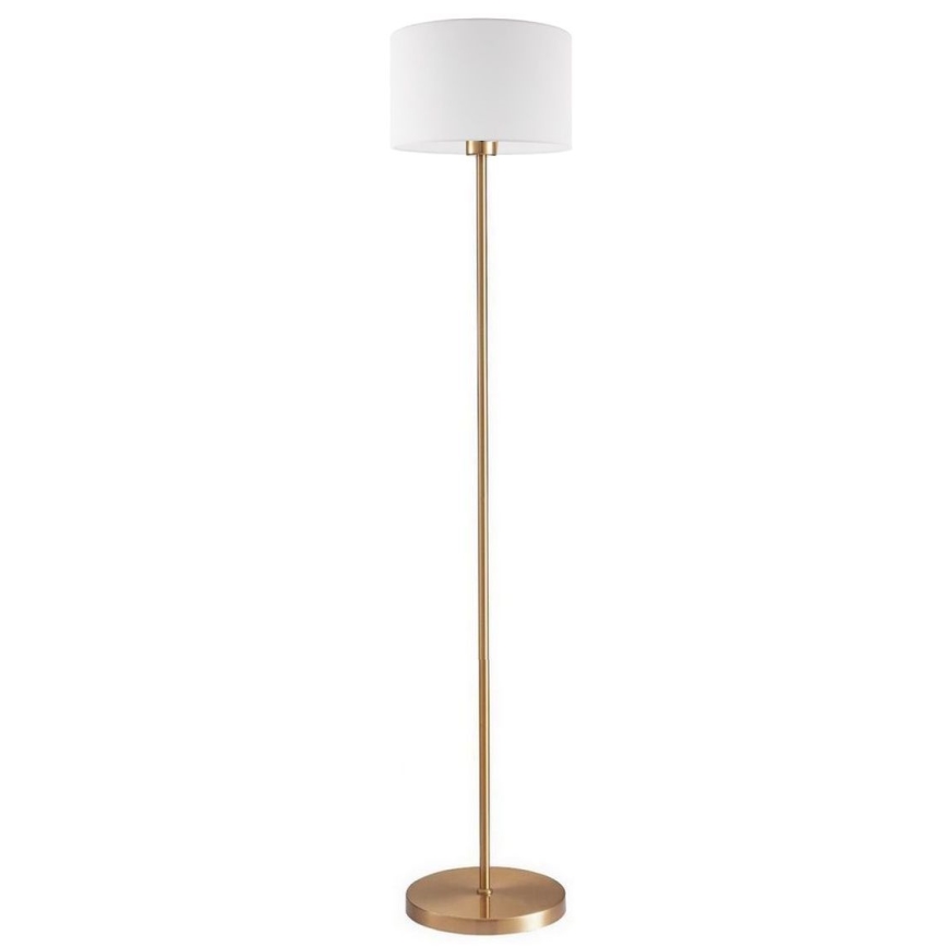Lampada da terra LED TUNJA 1xE27/20W/230V Ø 30 cm dorata/bianca