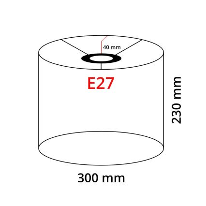 Lampada da terra LED TUNJA 1xE27/20W/230V Ø 30 cm dorata/bianca