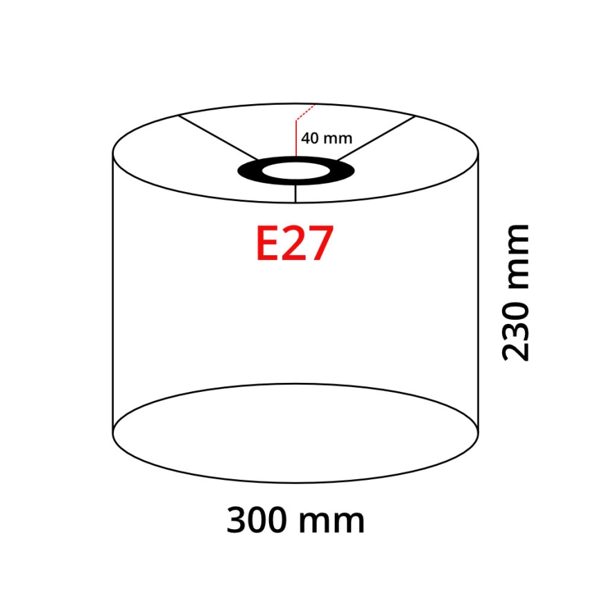 Lampada da terra LED TUNJA 1xE27/20W/230V Ø 30 cm dorata/bianca