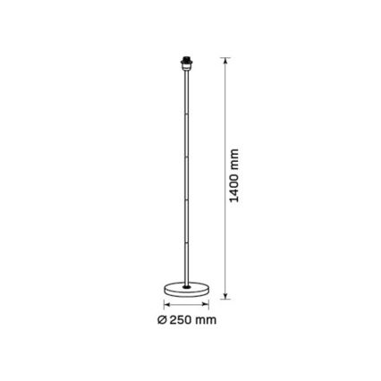 Lampada da terra LED TUNJA 1xE27/20W/230V Ø 30 cm dorata/bianca