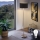 Lampada da terra LED TUNJA 1xE27/20W/230V Ø 38 cm cromo opaco/nero