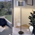 Lampada da terra LED TUNJA 1xE27/20W/230V Ø 38 cm nero/grigio