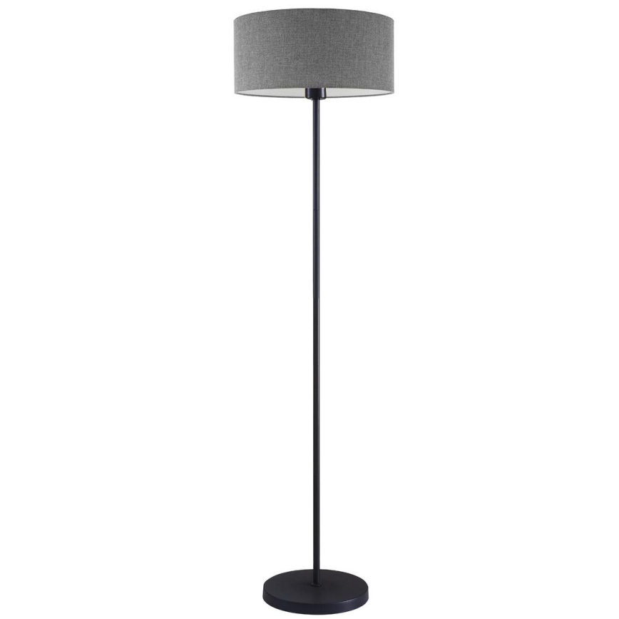 Lampada da terra LED TUNJA 1xE27/20W/230V Ø 38 cm nero/grigio