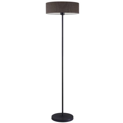 Lampada da terra LED TUNJA 1xE27/20W/230V Ø 38 cm nero/marrone